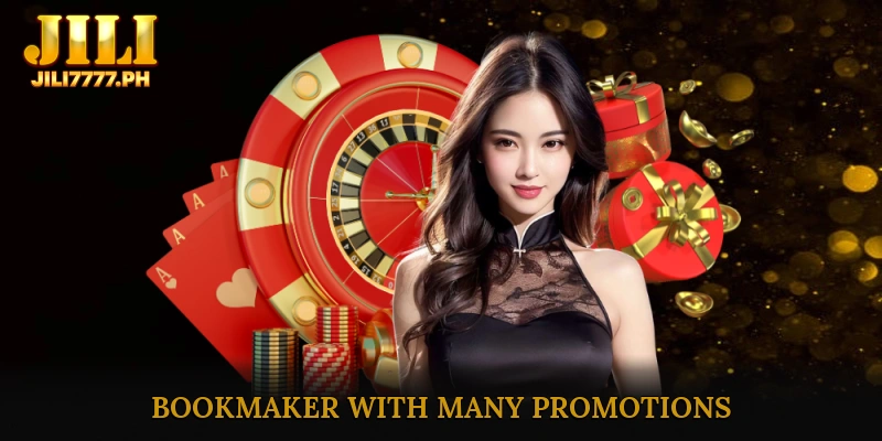 Bookmaker with many promotions