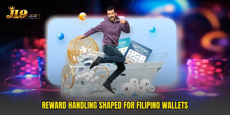Reward handling shaped for Filipino wallets